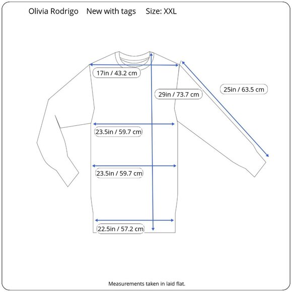 Olivia Rodrigo Womens Vampire Purple Graphic Print Sweatshirt Size XXL - Picture 3 of 8